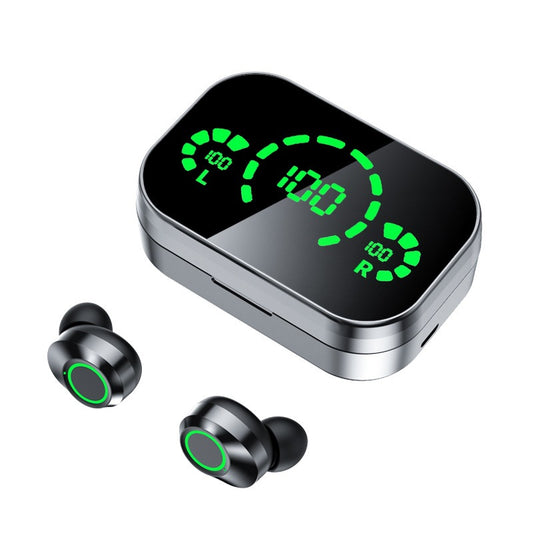  Wireless Earbuds With Large Screen Smart Digital Display in Ear Breathing Light