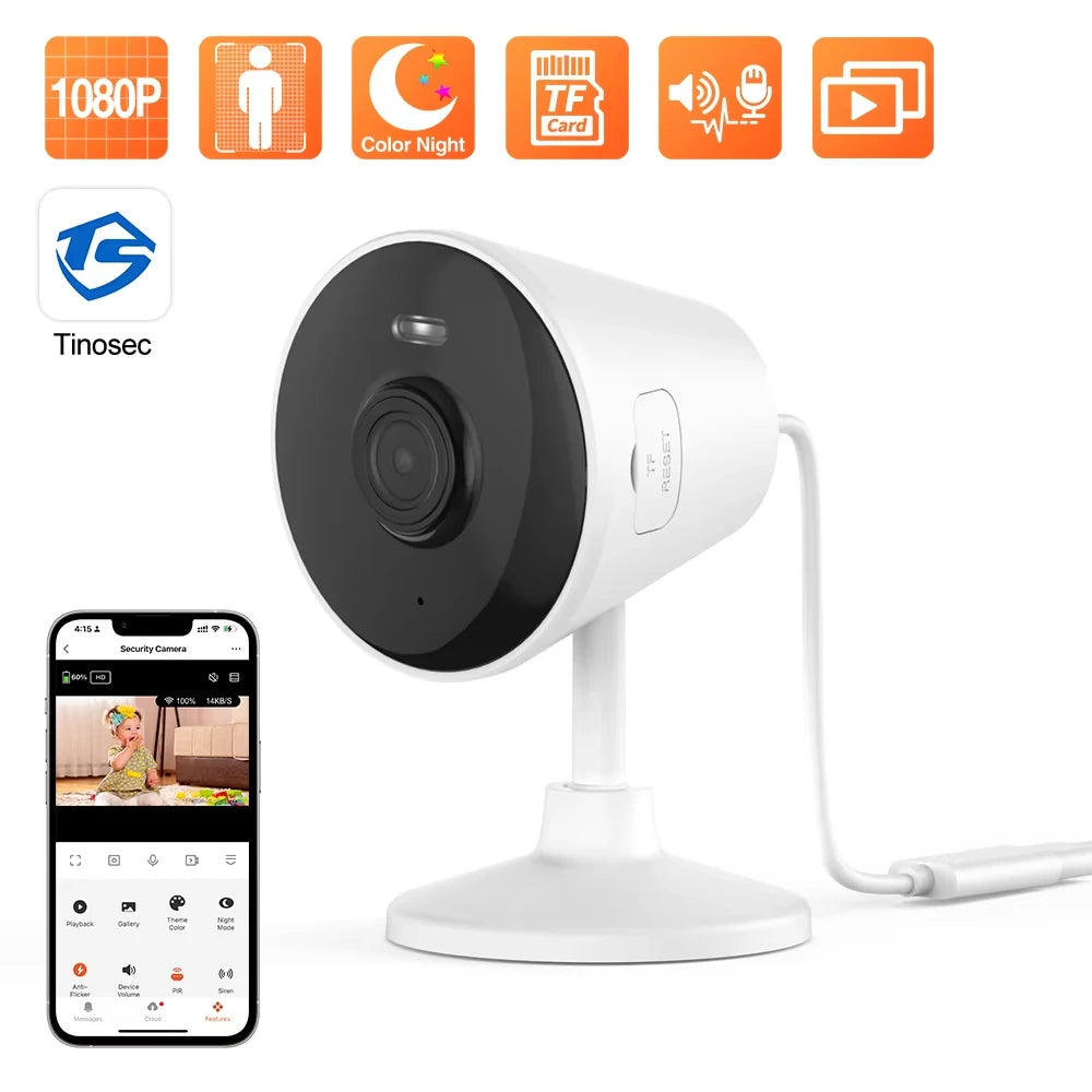 BabyGuard™ Smart WiFi Monitor – See & Soothe from Anywhere