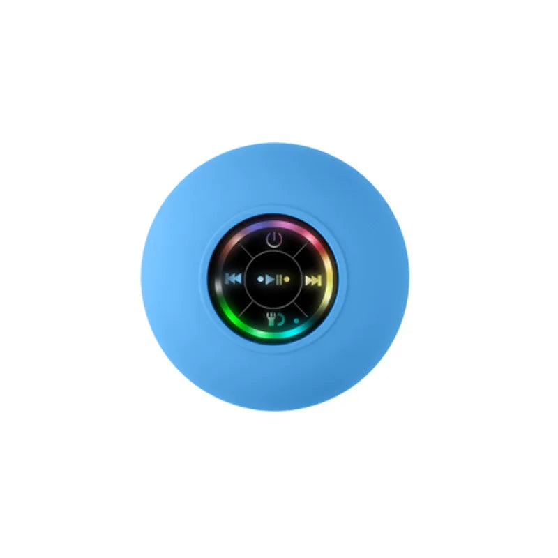 Mini Bluetooth™ Shower Speaker – Waterproof with RGB Lights & Hands-Free Audio