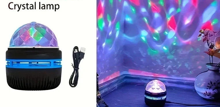 1Pc Starry Projector Light with 7 Color Patterns & Remote Control, Polar Projector Night Light for Bedroom Atmosphere