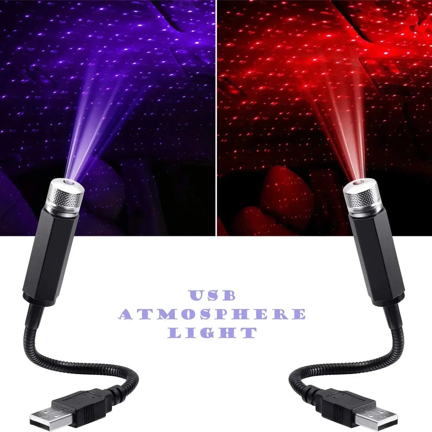 Car Roof Star Night Light Projector LED Atmosphere Galaxy 