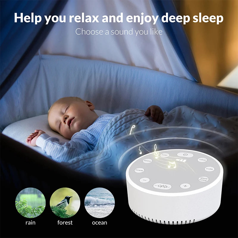 DreamWave™ White Noise Machine – 18 Soothing Sounds, Sleep Anywhere